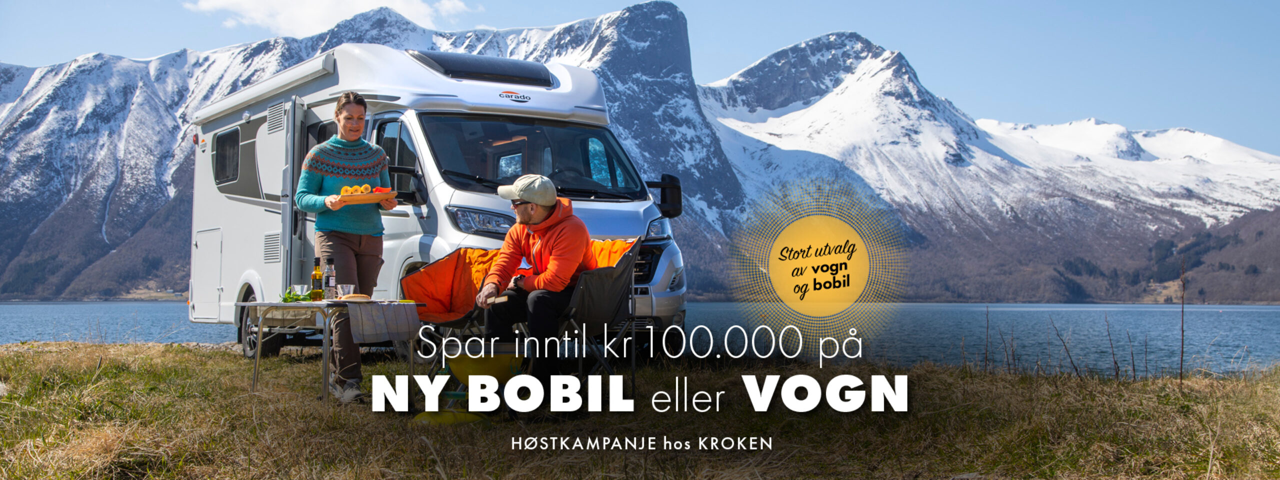 Spar inntil 100.000 kr på utvalgte nye bobiler og vogner
