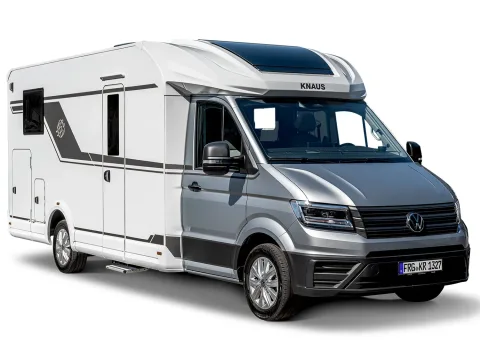 KNAUS SKY TI VW i lakk Campovolo Grå + Hvid