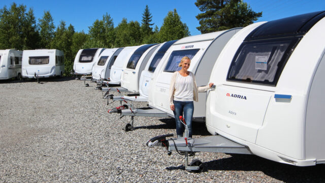 Oppstilling av camingvogner